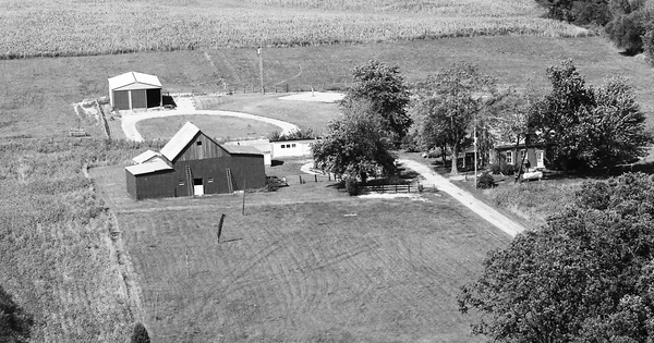 Vintage Aerial photo from 1985 in St. Clair County, IL