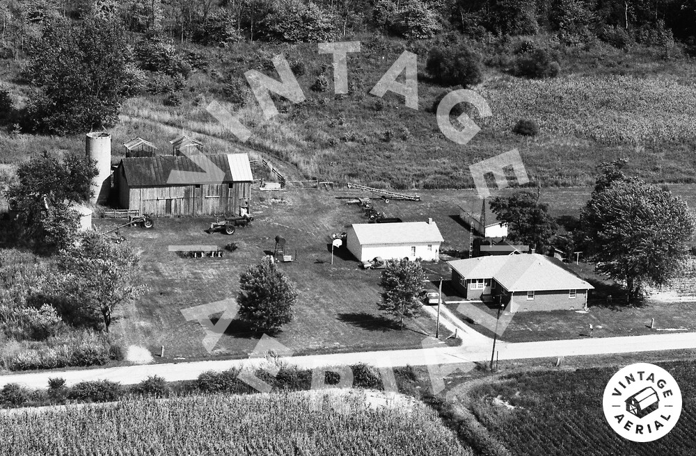 Vintage Aerial Indiana Blackford County 1983 39XBL10
