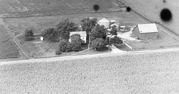 Vintage Aerial photo from 1972 in Douglas County, IL