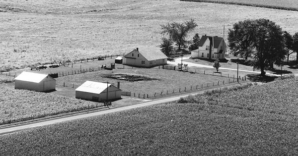 Vintage Aerial photo from 1977 in Fulton County, IL