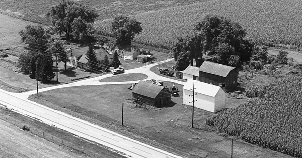 Vintage Aerial photo from 1969 in Kendall County, IL