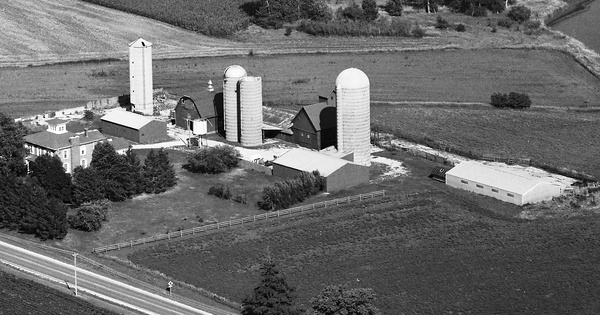 Vintage Aerial photo from 1988 in Kane County, IL