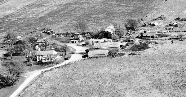 Vintage Aerial photo from 1988 in Henry County, MO