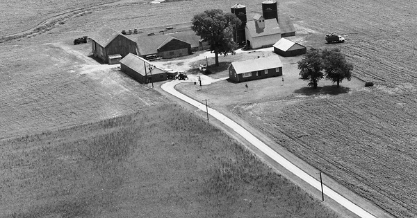 Vintage Aerial photo from 1987 in Henry County, IL