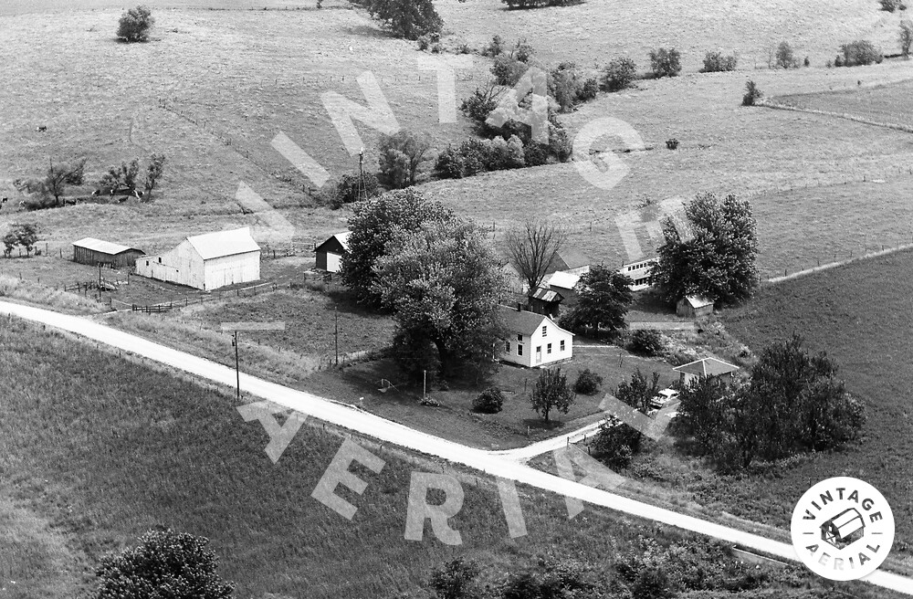 Vintage Aerial Illinois Hancock County 1967 51AHA8