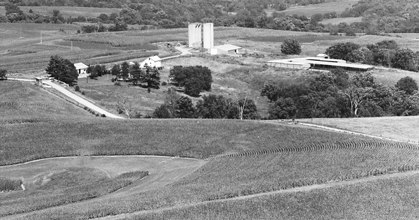 Vintage Aerial photo from 1973 in Jo Daviess County, IL