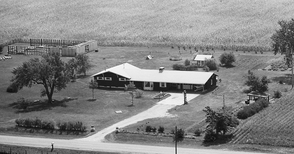 Vintage Aerial photo from 1974 in Mason County, IL