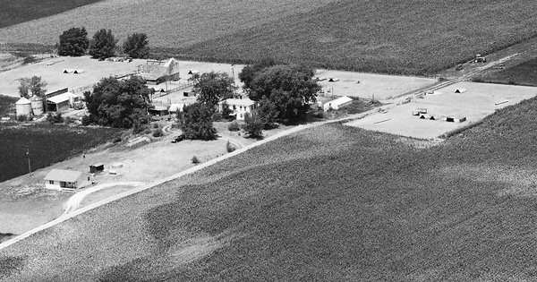Vintage Aerial photo from 1988 in Menard County, IL