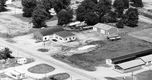 Vintage Aerial photo from 1967 in Morgan County, IL