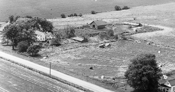 Vintage Aerial photo from 1967 in Brown County, IL