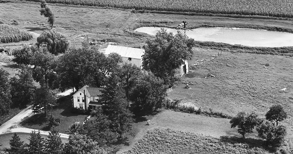 Vintage Aerial photo from 1965 in Carroll County, IL