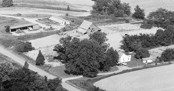 Vintage Aerial photo from 1980 in Hopkins County, KY