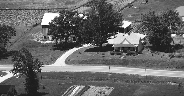 Vintage Aerial photo from 1977 in Jefferson County, IN