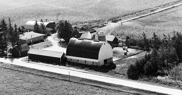 Vintage Aerial photo from 1971 in Clayton County, IA
