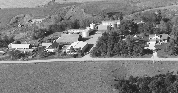 Vintage Aerial photo from 1997 in Cherokee County, IA