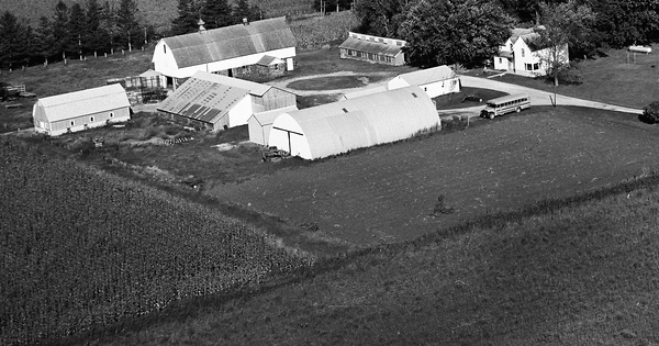 Vintage Aerial photo from 1967 in Dodge County, MN