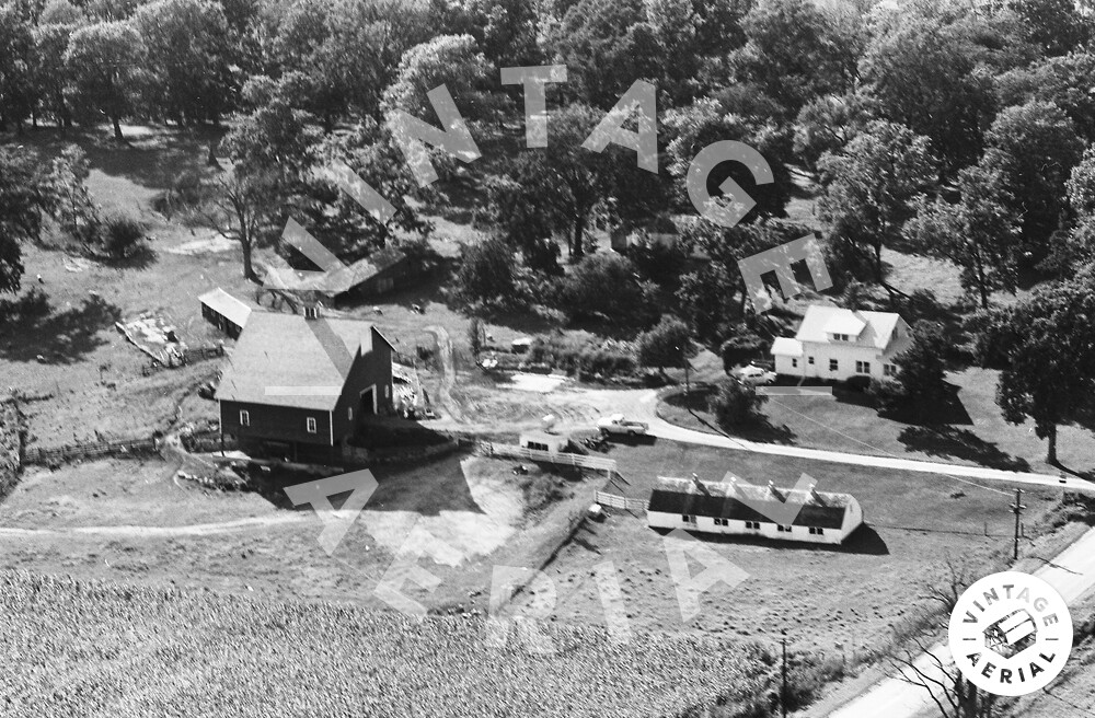 Vintage Aerial Iowa Linn County 1964 14DLI34