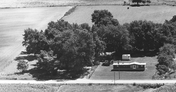 Vintage Aerial photo from 1974 in White County, IN