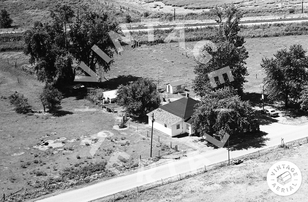 Vintage Aerial Indiana White County 1974 40FWH5