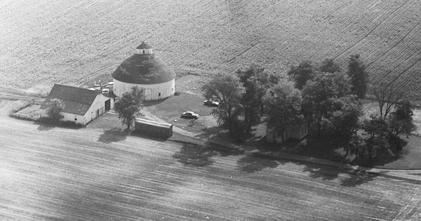 Vintage Aerial photo from 1970 in Shelby County, IN