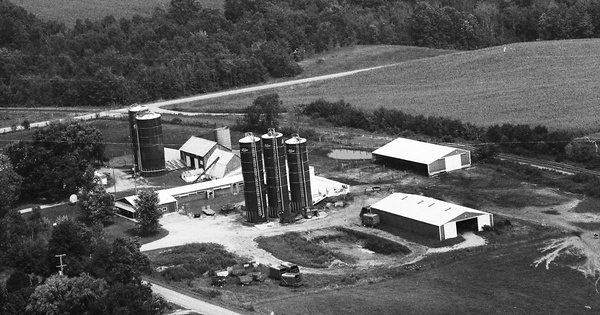 Vintage Aerial photo from 1992 in Allegan County, MI