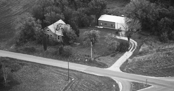 Vintage Aerial photo from 1987 in Huntington County, IN