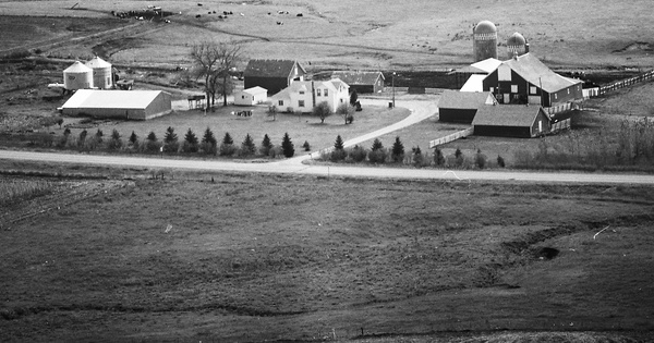 Vintage Aerial photo from 1977 in Pipestone County, MN
