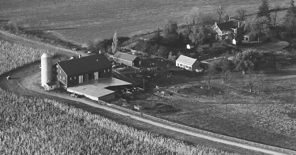 Vintage Aerial photo from 1967 in Frederick County, MD