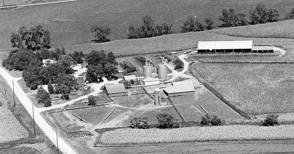 Vintage Aerial photo from 1981 in Mills County, IA