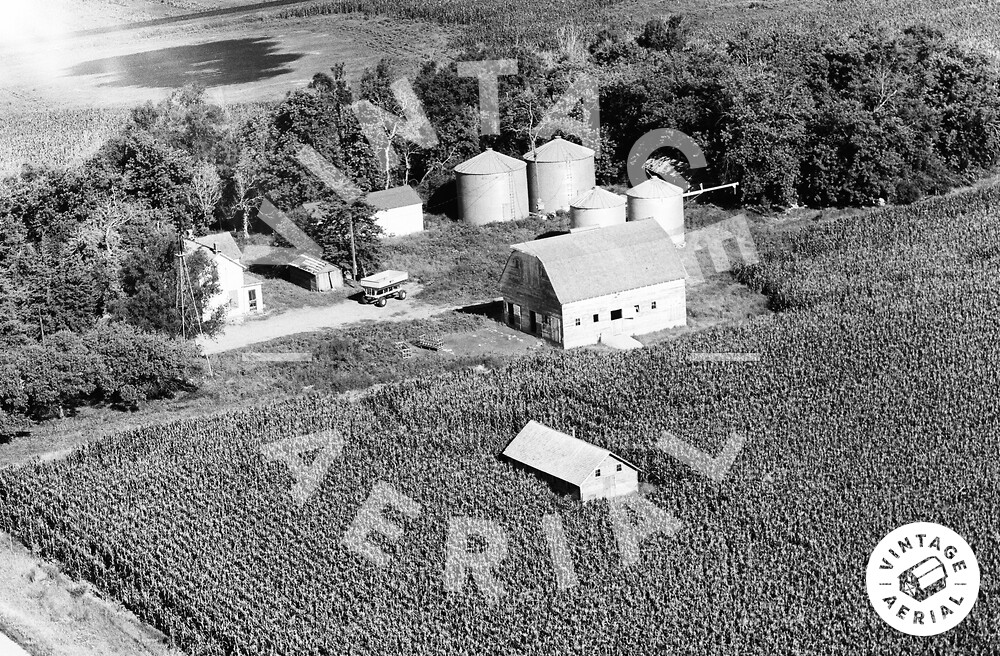 Vintage Aerial Iowa Pocahontas County 1971 40IPO1