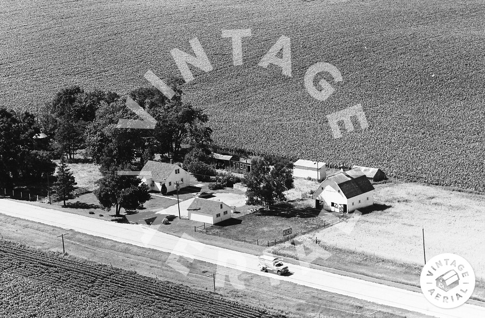 Vintage Aerial Iowa Emmet County 1971 24IEM15