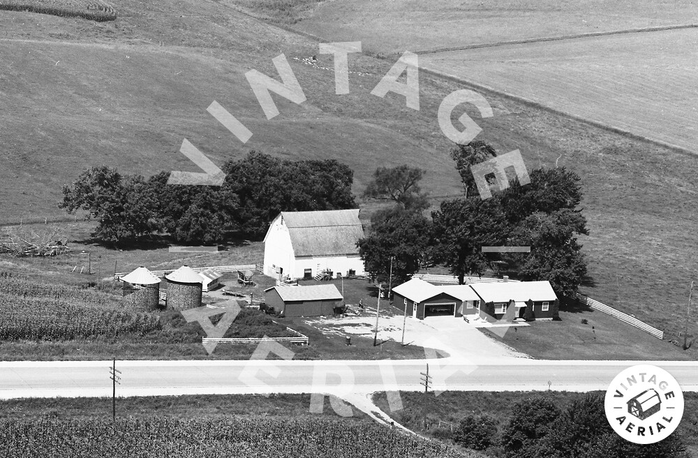 Vintage Aerial Iowa Dubuque County 1972 26PDU36