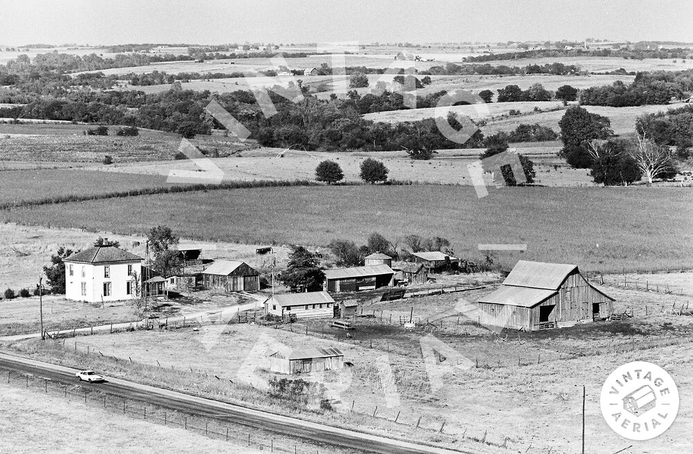 Vintage Aerial Kansas Atchison County 1976 21PAT33