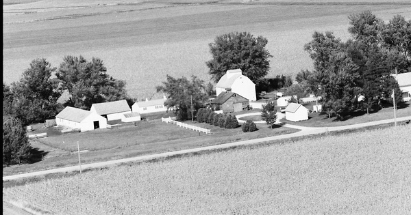 Vintage Aerial photo from 1984 in Wright County, IA