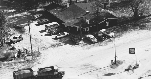 Vintage Aerial photo from 1983 in Newaygo County, MI