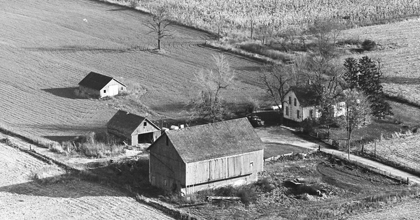 Vintage Aerial photo from 1968 in Wabash County, IN