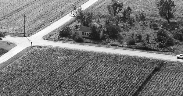 Vintage Aerial photo from 1972 in Livingston County, IL