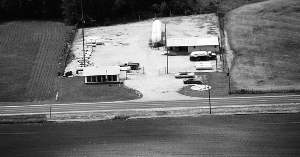 Vintage Aerial photo from 1976 in Adams County, IN