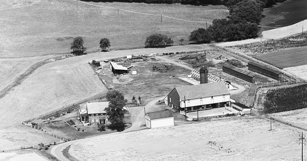 Vintage Aerial photo from 1966 in Dauphin County, PA
