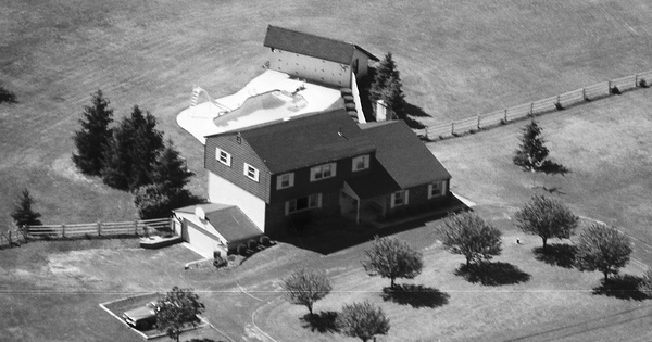 Vintage Aerial photo from 1987 in Bucks County, PA