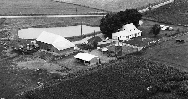 Vintage Aerial photo from 1972 in Franklin County, IN