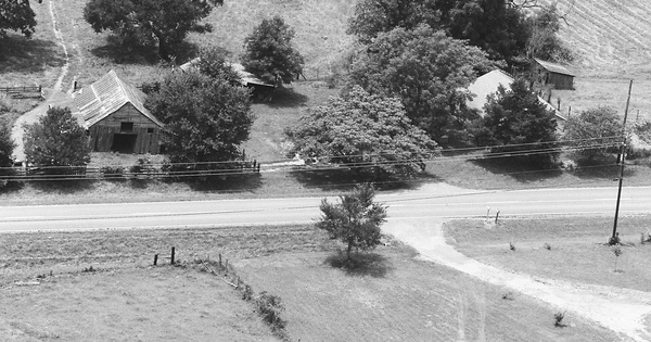 Vintage Aerial photo from 1983 in Conway County, AR
