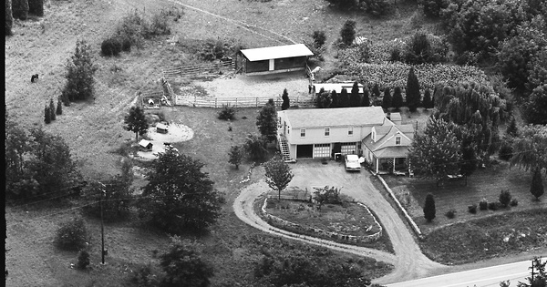 Vintage Aerial photo from 1964 in Centre County, PA