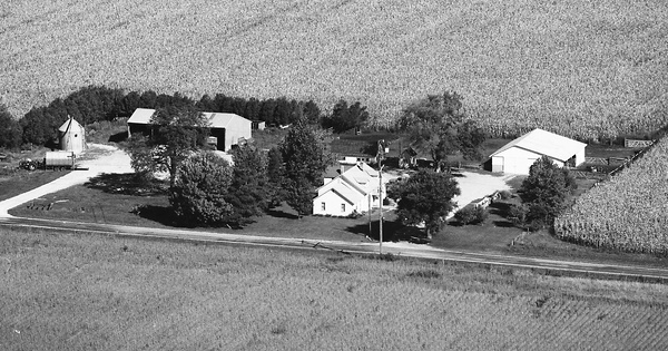 Vintage Aerial photo from 1975 in Marshall County, IL