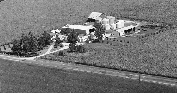 Vintage Aerial photo from 1978 in Morgan County, IL