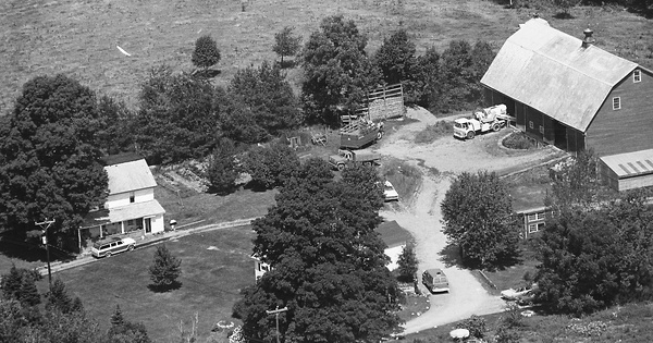 Vintage Aerial photo from 1982 in Luzerne County, PA