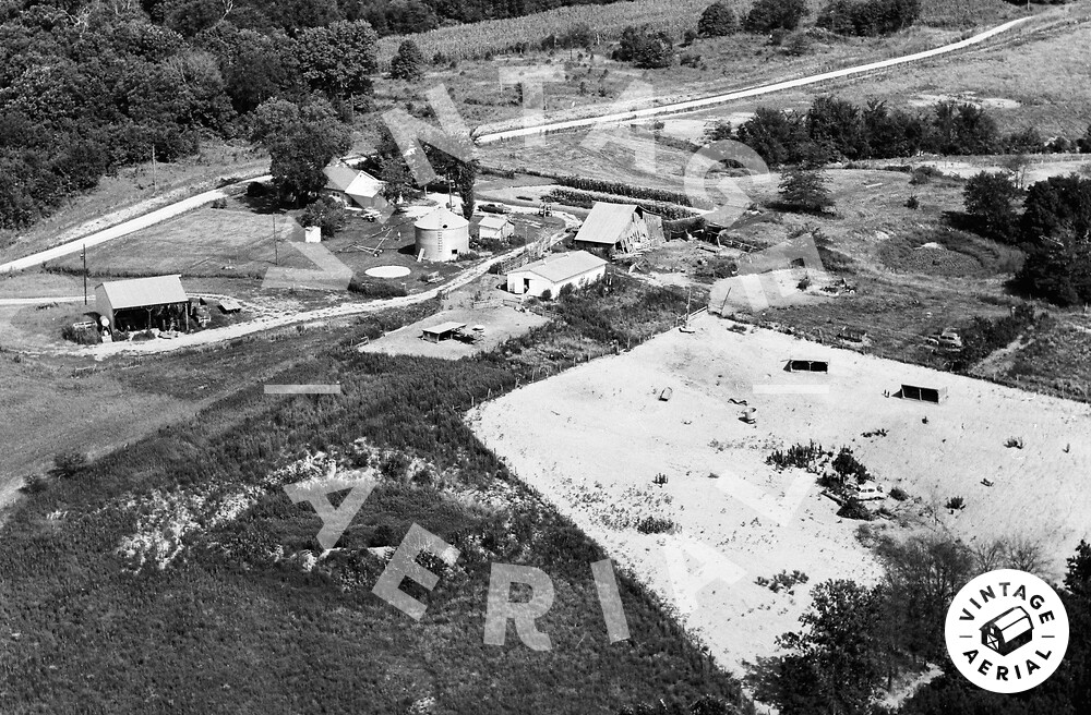 Vintage Aerial Missouri Clark County 1971 6PCL24