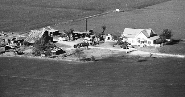 Vintage Aerial photo from 1993 in Milam County, TX