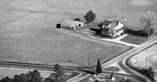 Vintage Aerial photo from -1986 in Accomack County, VA