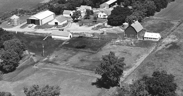 Vintage Aerial photo from 1982 in Madison County, NE